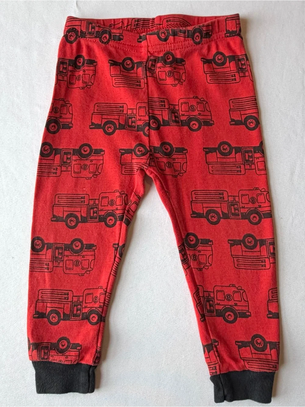 Carters Toddler Pajamas 2 Piece Red Firetruck Super Comfy Long Sleeve & Pants